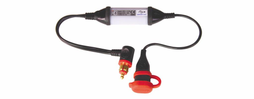 Tecmate - Tecmate Optimate USB 21mA Weatherproof Charger with 90deg. Low Profile Bike (DIN) Plug - O104