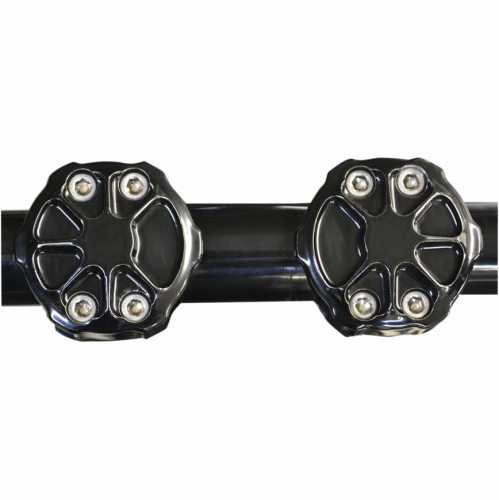 LA Choppers - LA Choppers Fusion Handlebar Risers - 1-1/4in. Clamp - Gloss Black - LA-F510-01B