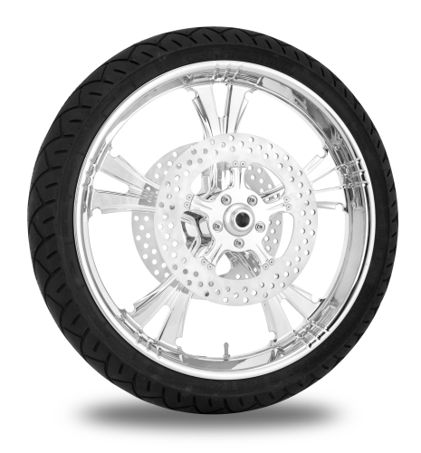 Xtreme Machine - Xtreme Machine Fierce Front Wheel Package - 21x3.5in. - Chrome - 9202-7106R-XFRAJ-CH