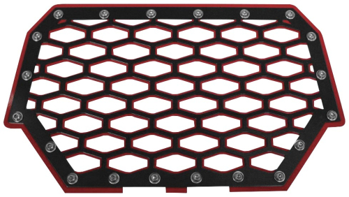 ModQuad - ModQuad Front Grill - Black/Red - RZR-FG2-RD
