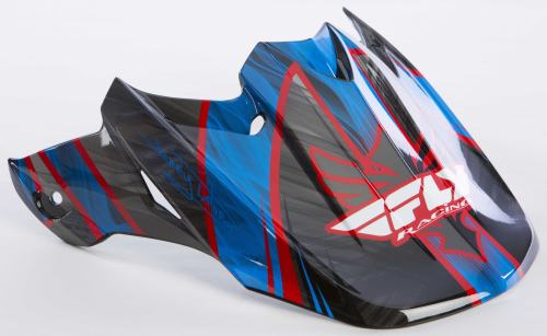 Fly Racing - Fly Racing Visor for F2 Carbon-Acetylene Helmets - Red/Blue - 73-46201