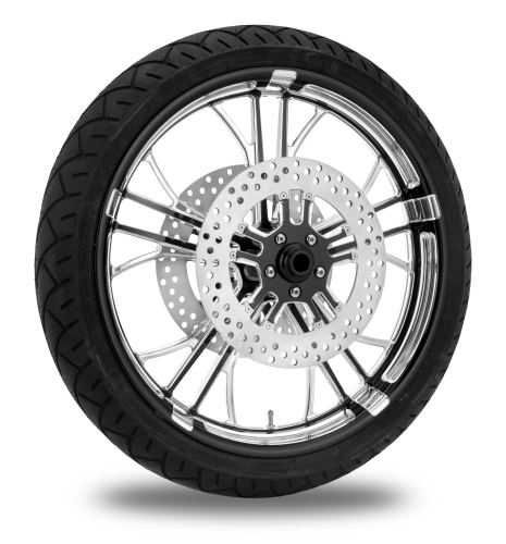 Performance Machine - Performance Machine Dixon Front Wheel Package - 21x3.5in. - Platinum Cut - 9202-7106R-DXNAJ-BMP