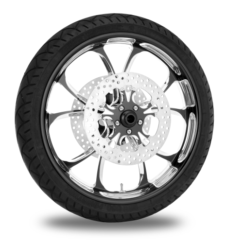 Performance Machine - Performance Machine Luxe Front Wheel Package - 21x3.5in. - Platinum Cut - 9202-7106R-LUXAJ-BMP