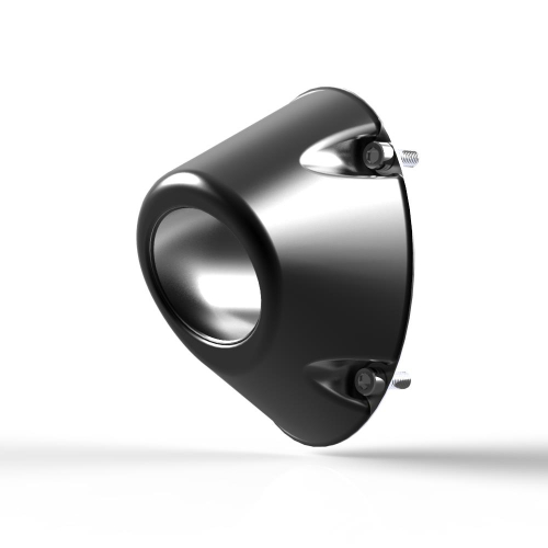 HMF Engineering - HMF Engineering Euro Vertical Elliptical End Cap - Black - 6996108