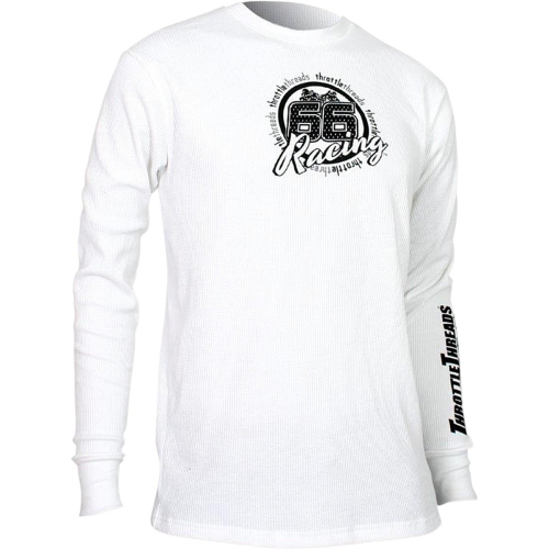 Throttle Threads - Throttle Threads Thermal Shirt - TT444T80WHSR - White - Small