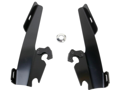 Memphis Shades - Memphis Shades Plate-Only Kit for Batwing Fairing - Black - MEB1899