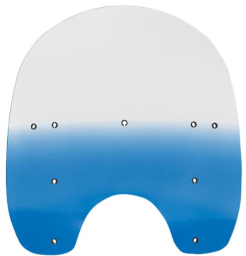 Memphis Shades - Memphis Shades Replacement Plastic for HD Quick-Release Compact Windshield - 17in. - Gradient Blue - MEP6286