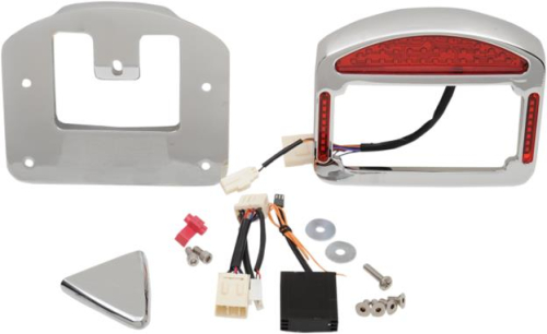Cycle Visions - Cycle Visions Eliminator LED Taillight/License Plate Frame - Chrome - CV4838
