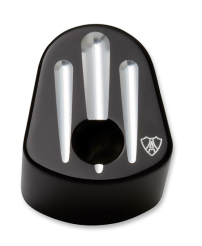 Arlen Ness - Arlen Ness Ignition Switch Cover - Deep Cut - Black - 04-193