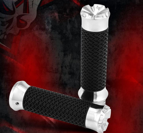Xtreme Machine - Xtreme Machine Xccelerator Grips - Chrome - 0063-2078-CH
