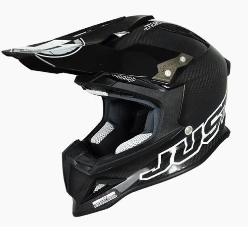Just 1 - Just 1 J12 Solid Carbon Helmet - J1J388BKCBL - Carbon - Large