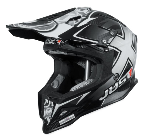 Just 1 - Just 1 J12 Mister X Helmet - J1J388BKCBMXS - Black - Small