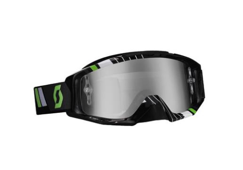 Scott USA - Scott USA Tyrant Goggles - 221330-4601269 - Race Black/Green / Silver Chrome Works Lens - OSFM