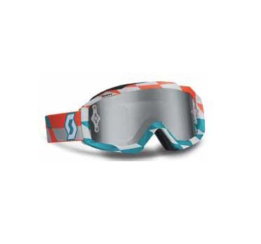 Scott USA - Scott USA Hustle Goggles - 238057-4607269 - Track Orange/Blue / Silver Chrome Lens - OSFM