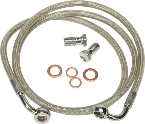 HardDrive - HardDrive Steel Braided Brakeline Kit - +4in. Length - HD-1102