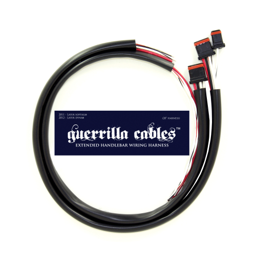 Guerrilla Cables - Guerrilla Cables Premium Handlebar Harness Extensions - 20in. Universal - 24020-1120