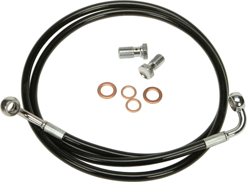 HardDrive - HardDrive Black Vinyl Brakeline Kit - +8in. Length - HD-1500-BK