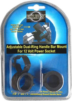 Brookshire Innovations - Brookshire Innovations Dual Ring Handlebar Mount - Black - EK1-161B