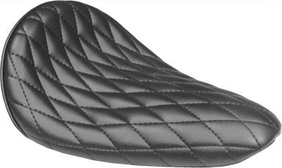 West-Eagle Motorcycle Products - West-Eagle Motorcycle Products Narrow Back Solo Seat - Diamond Stitch - 1979-BK