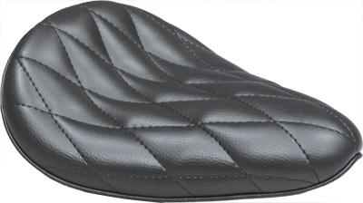 West-Eagle Motorcycle Products - West-Eagle Motorcycle Products Small Back Solo Seat - Diamond Stitch - 1977-BK