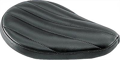 West-Eagle Motorcycle Products - West-Eagle Motorcycle Products Small Flat Solo Seat - Tuck & Roll - 2374-BK