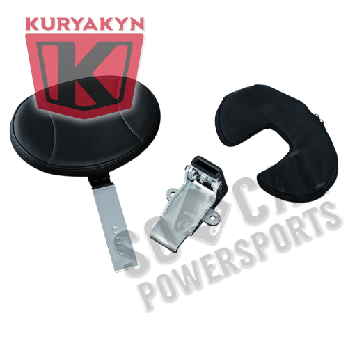 Kuryakyn - Kuryakyn Plug-N-Go Driver Backrest with Storage Pouch - 1656