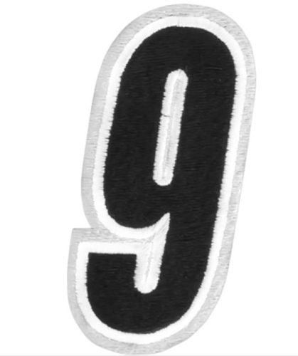 American Kargo - American Kargo Number Patch - #9 - White/Black - 3550-0200