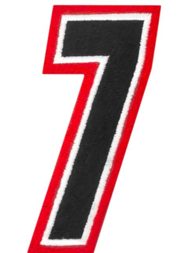 American Kargo - American Kargo Number Patch - #7 - Red/Black - 3550-0208