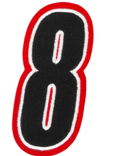 American Kargo - American Kargo Number Patch - #8 - Red/Black - 3550-0209