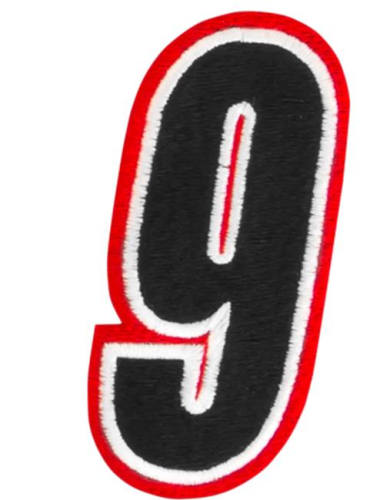 American Kargo - American Kargo Number Patch - #9 - Red/Black - 3550-0210