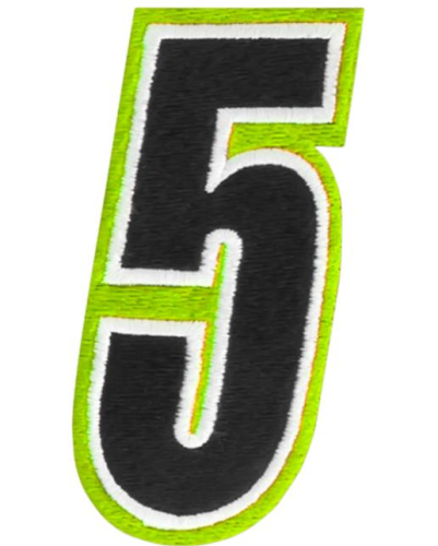 American Kargo - American Kargo Number Patch - #5 - Hi-Vis/Black - 3550-0216