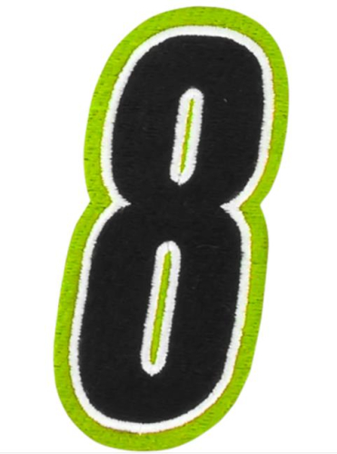 American Kargo - American Kargo Number Patch - #8 - Hi-Vis/Black - 3550-0219