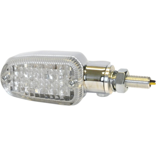 K&S Technologies - K&S Technologies DOT Incandescent Marker Lights - 3 wires - Chrome/Clear - 25-5314