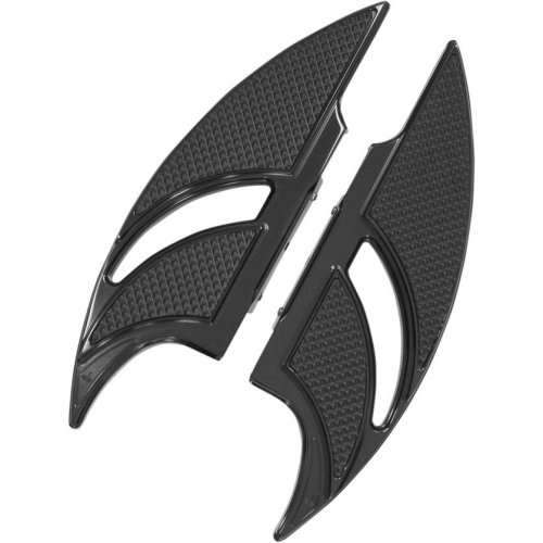 Carl Brouhard Designs - Carl Brouhard Designs Elite Edge Passenger Floorboards - Rapture - Black - FB-R002-R