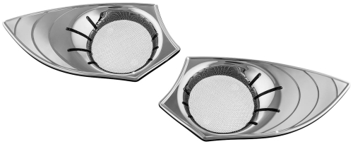 Kuryakyn - Kuryakyn LED Speaker Grills - Chrome - 7698