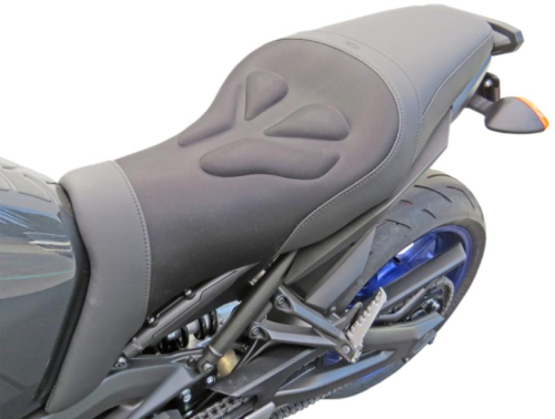 Saddlemen - Saddlemen Gel-Channel Tech One-Piece Solo Seat with Rear Cover - 0810-Y129