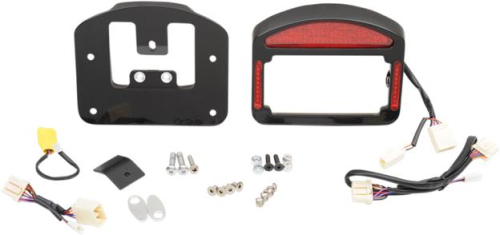 Cycle Visions - Cycle Visions Eliminator LED Taillight/License Plate Frame - Black Powder Coat - CV4844B