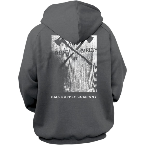 HMK - HMK Woodblock Full Zip Hoody - HM2FZWOOGS - Gray - Small
