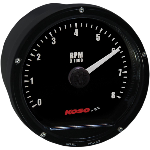 Koso North America - Koso North America TNT-01R Tachometer - Black Casing/Black Face - BA035113