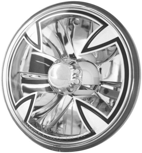 Adjure - Adjure 5 3/4in. Diamond Cut Iron Cross Headlight - T50X00
