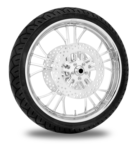 Performance Machine - Performance Machine Dixon Front Wheel Package - 21x3.5in. - Chrome - 9202-7106R-DXN-CH