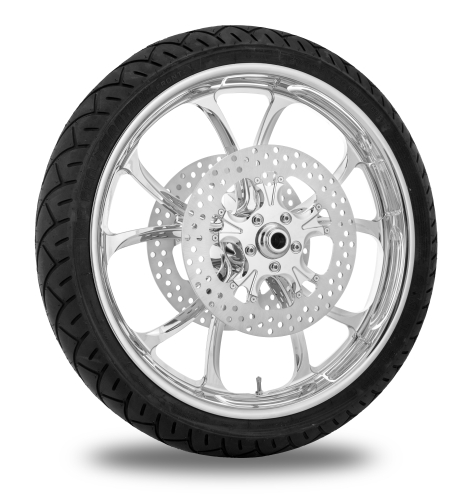 Performance Machine - Performance Machine Luxe Front Wheel Package - 21x3.5in. - Chrome - 9202-7106R-LUX-CH