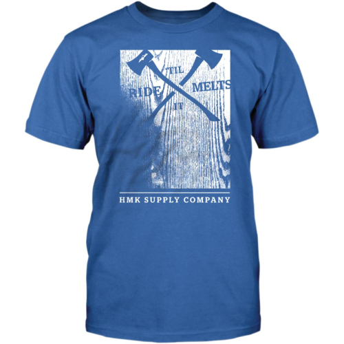 HMK - HMK Woodblock T-Shirt - HM2SSTWOOBLS - Blue - Small