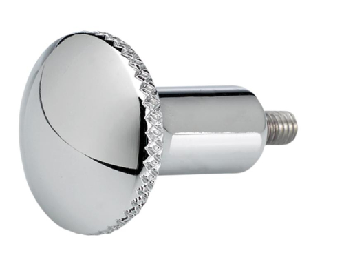 Joker Machine - Joker Machine Choke Cable Knob - Knurled - Chrome - 09-020KC