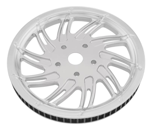 Performance Machine - Performance Machine Image Series Aluminum Pulley - Supra - 1 1/8in. - 70T - Chrome - 0093-1270SUPL-CH