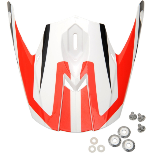 AFX - AFX Peak for FX-21 Helmets - Multi Red/White Multi - 0132-0856