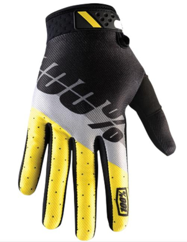 100% - 100% Ridefit Gloves - 10001-071-10 - Max Yellow - Small