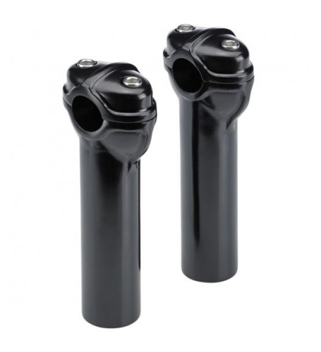 Biltwell Inc. - Biltwell Inc. Gordo Handlebar Risers - 6in. Rise - Matte Black - GO-006-HD-BK