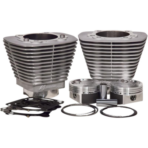Revolution Performance - Revolution Performance Bolt-On Big Bore Kit (98in. Flat Top) - Bore 3.563in. - 9.5:1 Compression - Silver - 201-218W