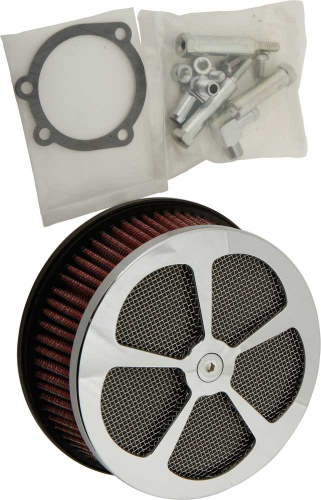 HardDrive - HardDrive HP Custom Round Air Cleaner - 5-Spoke - Chrome - 120307